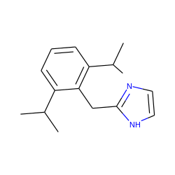 CC(C)c1cccc(C(C)C)c1Cc1ncc[nH]1 ZINC000095559906