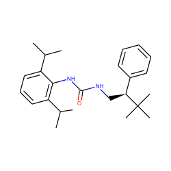 CC(C)c1cccc(C(C)C)c1NC(=O)NC[C@@H](c1ccccc1)C(C)(C)C ZINC000002012935