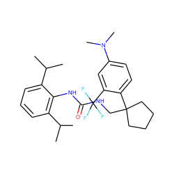 CC(C)c1cccc(C(C)C)c1NC(=O)NCC1(c2ccc(N(C)C)cc2C(F)(F)F)CCCC1 ZINC000013736863