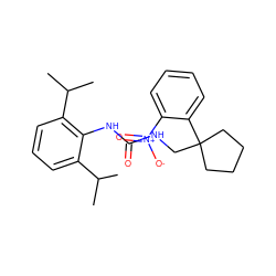 CC(C)c1cccc(C(C)C)c1NC(=O)NCC1(c2ccccc2[N+](=O)[O-])CCCC1 ZINC000013736827