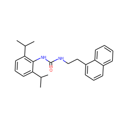 CC(C)c1cccc(C(C)C)c1NC(=O)NCCc1cccc2ccccc12 ZINC000002012940