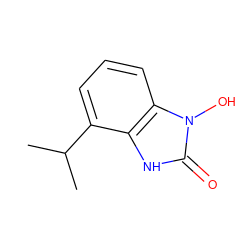 CC(C)c1cccc2c1[nH]c(=O)n2O ZINC000095576011