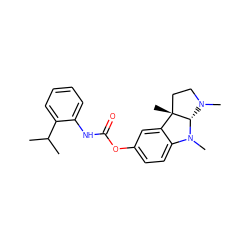 CC(C)c1ccccc1NC(=O)Oc1ccc2c(c1)[C@]1(C)CCN(C)[C@@H]1N2C ZINC000013470187