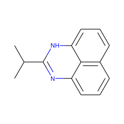 CC(C)c1nc2cccc3cccc([nH]1)c32 ZINC000000481147