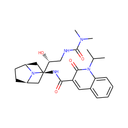 CC(C)n1c(=O)c(C(=O)N[C@@H]2C[C@@H]3CC[C@H](C2)N3C[C@H](O)CNC(=O)N(C)C)cc2ccccc21 ZINC000101531604