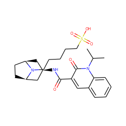 CC(C)n1c(=O)c(C(=O)N[C@@H]2C[C@@H]3CC[C@H](C2)N3CCCCCS(=O)(=O)O)cc2ccccc21 ZINC000101818008