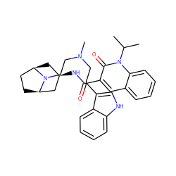 CC(C)n1c(=O)c(C(=O)N[C@@H]2C[C@@H]3CC[C@H](C2)N3CCN(C)CCc2c[nH]c3ccccc23)cc2ccccc21 ZINC000101761607