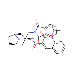 CC(C)n1c(=O)c(C(=O)N[C@@H]2C[C@@H]3CC[C@H](C2)N3CCN2C(=O)c3ccccc3C2=O)cc2ccccc21 ZINC000101850512