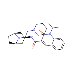 CC(C)n1c(=O)c(C(=O)N[C@@H]2C[C@@H]3CC[C@H](C2)N3CCN2CCCCC2)cc2ccccc21 ZINC000101811195