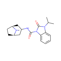 CC(C)n1c(=O)n(C(=O)NC2C[C@@H]3CC[C@H](C2)N3C)c2ccccc21 ZINC000000014556