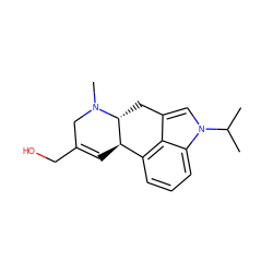 CC(C)n1cc2c3c(cccc31)[C@H]1C=C(CO)CN(C)[C@@H]1C2 ZINC000013794019