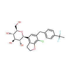 CC(F)(F)c1ccc(Cc2cc([C@@H]3O[C@H](CO)[C@@H](O)[C@H](O)[C@H]3O)c3c(c2Cl)OCC3)cc1 ZINC000206070958