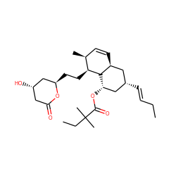 CC/C=C/[C@@H]1C[C@H](OC(=O)C(C)(C)CC)[C@@H]2[C@@H](CC[C@@H]3C[C@@H](O)CC(=O)O3)[C@@H](C)C=C[C@H]2C1 ZINC000003925405
