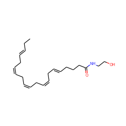 CC/C=C/C/C=C\C/C=C\C/C=C\C/C=C/CCCC(=O)NCCO ZINC000027738206