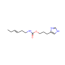 CC/C=C/CCNC(=O)OCCCc1c[nH]cn1 ZINC000071319008