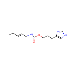 CC/C=C/CNC(=O)OCCCc1c[nH]cn1 ZINC000071317910