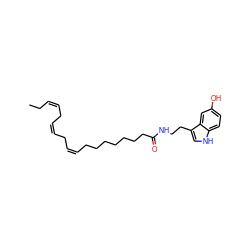 CC/C=C\C/C=C\C/C=C\CCCCCCCC(=O)NCCc1c[nH]c2ccc(O)cc12 ZINC000014979686