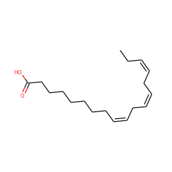 CC/C=C\C/C=C\C/C=C\CCCCCCCC(=O)O ZINC000003802189