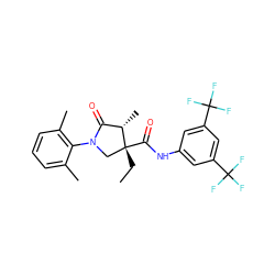 CC[C@@]1(C(=O)Nc2cc(C(F)(F)F)cc(C(F)(F)F)c2)CN(c2c(C)cccc2C)C(=O)[C@@H]1C ZINC000142521970