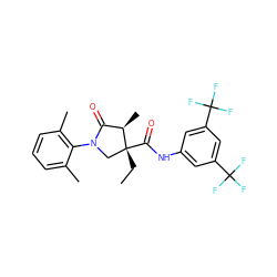 CC[C@@]1(C(=O)Nc2cc(C(F)(F)F)cc(C(F)(F)F)c2)CN(c2c(C)cccc2C)C(=O)[C@H]1C ZINC000116641852