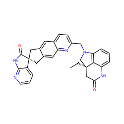 CC[C@@]12CC(=O)Nc3cccc(c31)N(Cc1ccc3cc4c(cc3n1)C[C@@]1(C4)C(=O)Nc3ncccc31)C2 ZINC000049115839