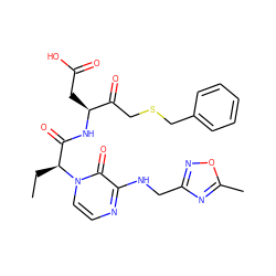 CC[C@@H](C(=O)N[C@@H](CC(=O)O)C(=O)CSCc1ccccc1)n1ccnc(NCc2noc(C)n2)c1=O ZINC000028129342