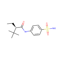 CC[C@@H](C(=O)Nc1ccc(S(N)(=O)=O)cc1)C(C)(C)C ZINC000049037180