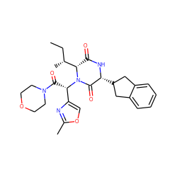 CC[C@@H](C)[C@@H]1C(=O)N[C@H](C2Cc3ccccc3C2)C(=O)N1[C@@H](C(=O)N1CCOCC1)c1coc(C)n1 ZINC000006718497