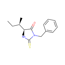 CC[C@@H](C)[C@@H]1NC(=S)N(Cc2ccccc2)C1=O ZINC000000171172