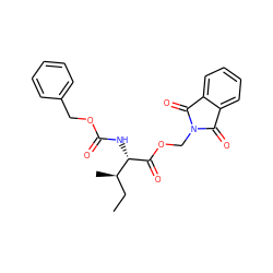 CC[C@@H](C)[C@H](NC(=O)OCc1ccccc1)C(=O)OCN1C(=O)c2ccccc2C1=O ZINC000002330908