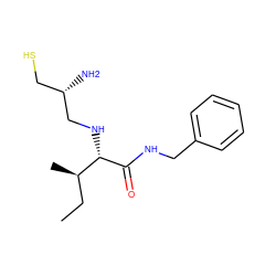 CC[C@@H](C)[C@H](NC[C@@H](N)CS)C(=O)NCc1ccccc1 ZINC000027313074