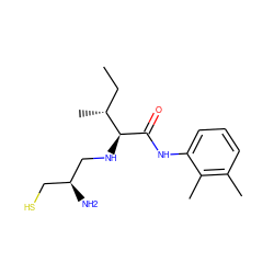 CC[C@@H](C)[C@H](NC[C@@H](N)CS)C(=O)Nc1cccc(C)c1C ZINC000036330469