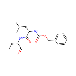 CC[C@@H](C=O)NC(=O)[C@H](CC(C)C)NC(=O)OCc1ccccc1 ZINC000027619124