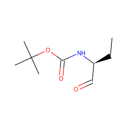 CC[C@@H](C=O)NC(=O)OC(C)(C)C ZINC000013588580