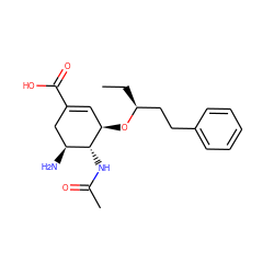 CC[C@@H](CCc1ccccc1)O[C@@H]1C=C(C(=O)O)C[C@H](N)[C@H]1NC(C)=O ZINC000003833965