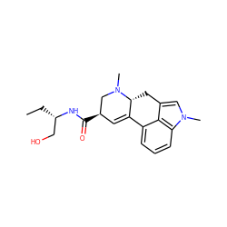 CC[C@@H](CO)NC(=O)[C@@H]1C=C2c3cccc4c3c(cn4C)C[C@H]2N(C)C1 ZINC000053151228