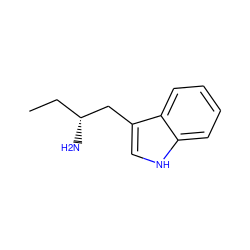 CC[C@@H](N)Cc1c[nH]c2ccccc12 ZINC000000139370