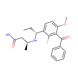 CC[C@@H](N[C@@H](C)CC(N)=O)c1ccc(OC)c(C(=O)c2ccccc2)c1F ZINC001772600463