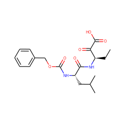 CC[C@@H](NC(=O)[C@H](CC(C)C)NC(=O)OCc1ccccc1)C(=O)C(=O)O ZINC000013833780