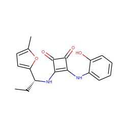 CC[C@@H](Nc1c(Nc2ccccc2O)c(=O)c1=O)c1ccc(C)o1 ZINC000101278135