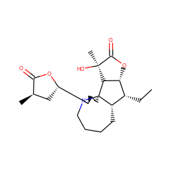 CC[C@@H]1[C@@H]2CCCCN3[C@H]([C@@H]4C[C@@H](C)C(=O)O4)CC[C@]23[C@H]2[C@@H]1OC(=O)[C@]2(C)O ZINC000169308875