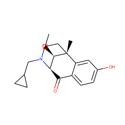 CC[C@@H]1[C@H]2C(=O)c3ccc(O)cc3[C@@]1(C)CCN2CC1CC1 ZINC000169330025