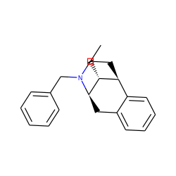 CC[C@@H]1[C@H]2CCN(Cc3ccccc3)[C@@H]1Cc1ccccc12 ZINC000013801917