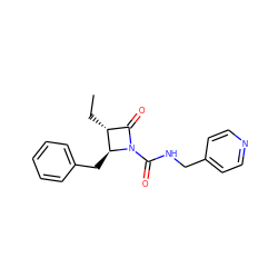 CC[C@@H]1C(=O)N(C(=O)NCc2ccncc2)[C@H]1Cc1ccccc1 ZINC000013780487