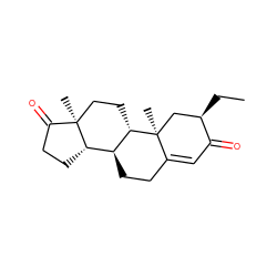 CC[C@@H]1C[C@@]2(C)C(=CC1=O)CC[C@H]1[C@@H]3CCC(=O)[C@@]3(C)CC[C@@H]12 ZINC000137361927