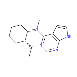 CC[C@@H]1CCCC[C@@H]1N(C)c1ncnc2[nH]ccc12 ZINC000066251118