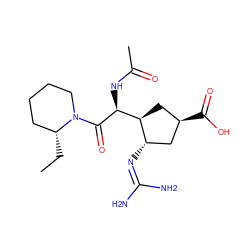 CC[C@@H]1CCCCN1C(=O)[C@@H](NC(C)=O)[C@H]1C[C@@H](C(=O)O)C[C@@H]1N=C(N)N ZINC000013560250