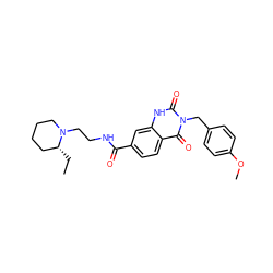 CC[C@@H]1CCCCN1CCNC(=O)c1ccc2c(=O)n(Cc3ccc(OC)cc3)c(=O)[nH]c2c1 ZINC000028639871