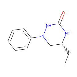 CC[C@@H]1CN(c2ccccc2)NC(=O)N1 ZINC000013759049