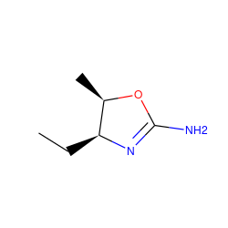 CC[C@@H]1N=C(N)O[C@@H]1C ZINC000013588706